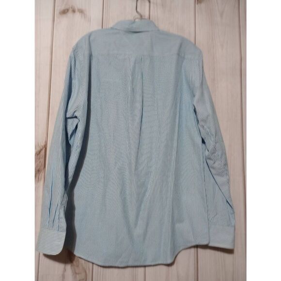 Tommy Hilfiger Shirt‎ Men's Medium Turquoise Button Front Long Sleeve - Picture 2 of 10